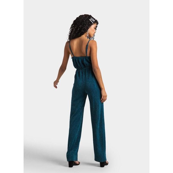 Francesca's | NWT Veena Glitter Jumpsuit - Picture 5 of 14